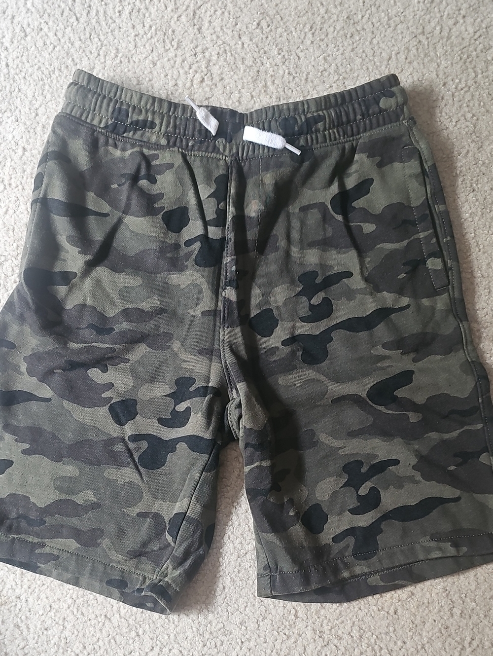 Old Navy Camo Pull-On Shorts - Green & Black